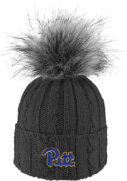 LogoFit Pitt Panthers Charcoal Alps Pom Womens Knit Hat