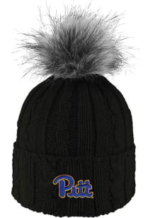 LogoFit Pitt Panthers Black Alps Pom Womens Knit Hat