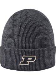 LogoFit Purdue Boilermakers Grey Northpole Cuffed Mens Knit Hat