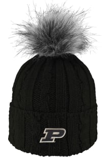 Purdue Boilermakers LogoFit Alps Pom Womens Knit Hat - Black