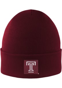 LogoFit Temple Owls Charcoal Northpole Cuffed Mens Knit Hat