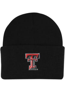 LogoFit Texas Tech Red Raiders Northpole Beanie Baby Knit Hat - Black