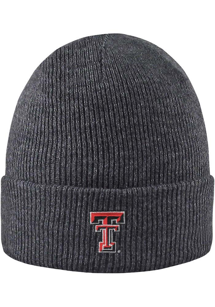 LogoFit Texas Tech Red Raiders Grey Northpole Cuffed Mens Knit Hat