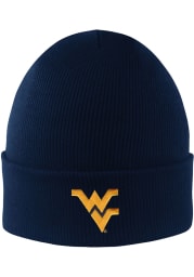 LogoFit West Virginia Mountaineers Grey Northpole Cuffed Mens Knit Hat