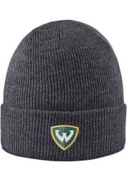 LogoFit Wayne State Warriors Grey Northpole Cuffed Mens Knit Hat
