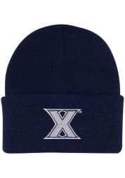 LogoFit Xavier Musketeers Northpole Beanie Baby Knit Hat - Navy Blue