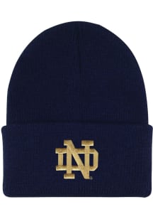 LogoFit Notre Dame Fighting Irish Navy Blue Northpole Design Youth Knit Hat