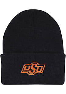 LogoFit Oklahoma State Cowboys Black Northpole Youth Knit Hat