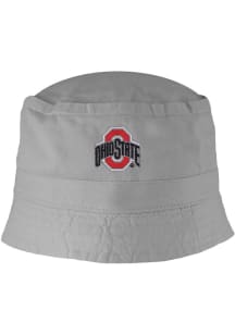 Ohio State Buckeyes LogoFit Logo Youth Bucket Hat - Grey