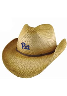 Pitt Panthers LogoFit Madeline Straw Mens Bucket Hat - Brown