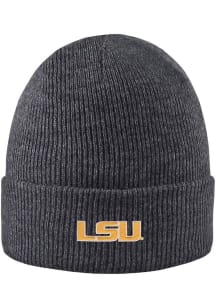 LogoFit LSU Tigers Grey North Pole Knit Mens Knit Hat