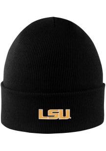 LogoFit LSU Tigers Black North Pole Knit Mens Knit Hat