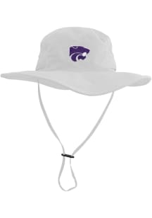 K-State Wildcats LogoFit Boonie Mens Bucket Hat - White