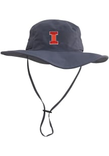 Illinois Fighting Illini LogoFit Boonie Mens Bucket Hat - Grey