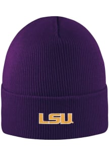 LogoFit LSU Tigers Purple Northpole Knit Mens Knit Hat