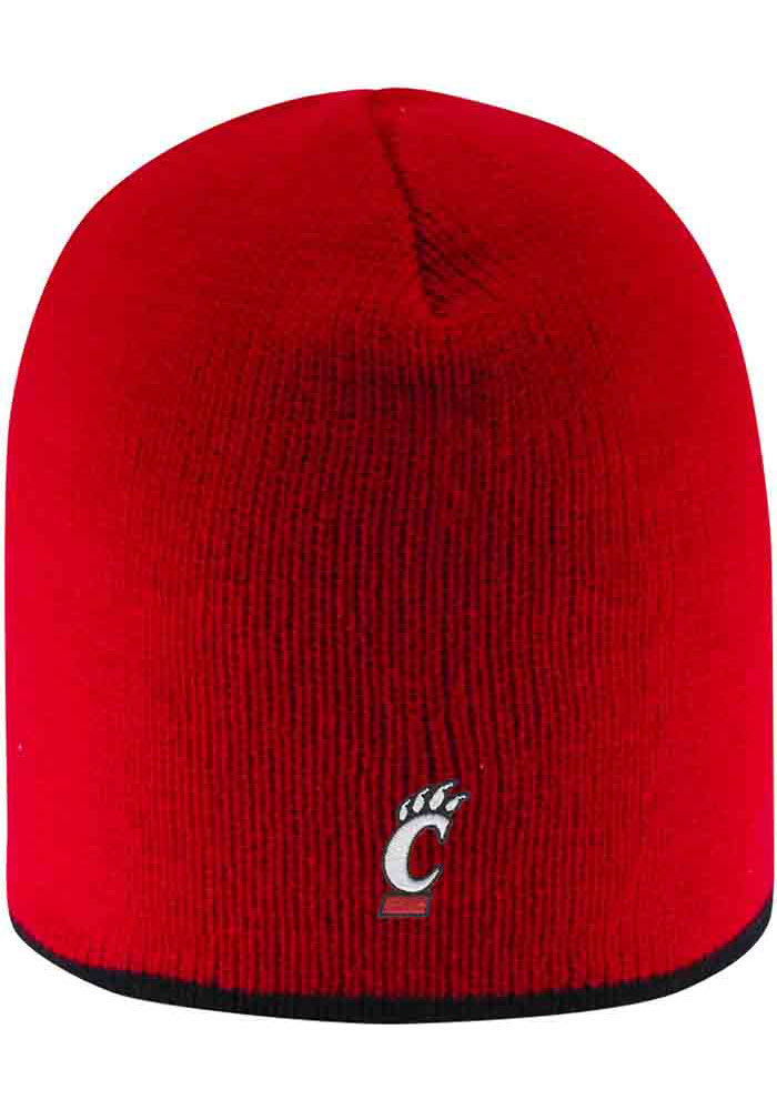 LogoFit Cincinnati Bearcats Red Bright Stripe Mens Knit Hat