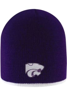 LogoFit K-State Wildcats Purple Bright Stripe Mens Knit Hat