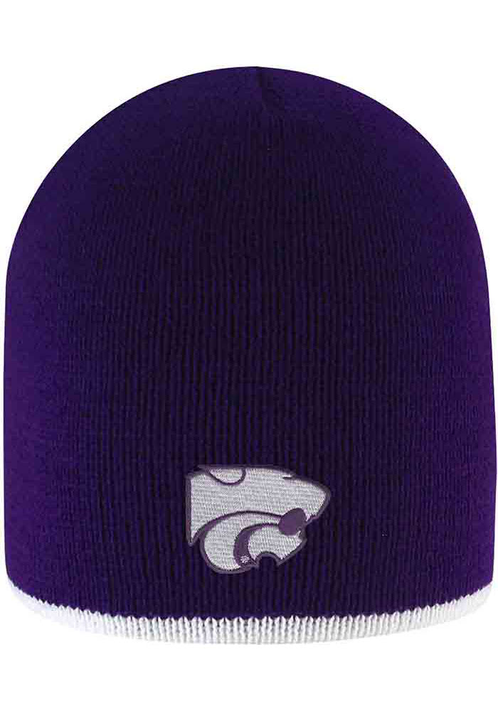 LogoFit K-State Wildcats Purple Bright Stripe Mens Knit Hat