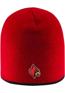 LogoFit Louisville Cardinals Red Bright Stripe Mens Knit Hat