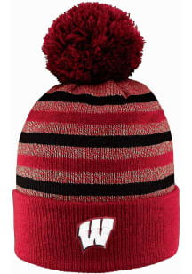 Wisconsin Badgers LogoFit Doc Mens Knit Hat - Red