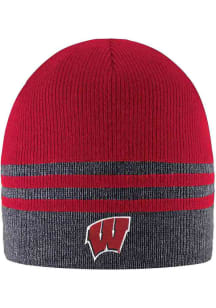 LogoFit Wisconsin Badgers Grey Crew Mens Knit Hat