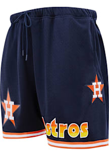 Pro Standard Houston Astros Mens Navy Blue Retro Classic Shorts