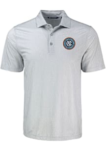 Cutter and Buck New York City FC Grey Shadow Check Big and Tall Polo