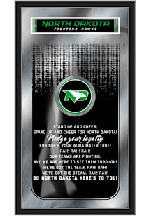 North Dakota Fighting Hawks Fight Song Hanging Back Bar Mirror