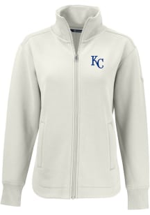 Cutter and Buck Kansas City Royals Womens White Roam Light Weight Jacket