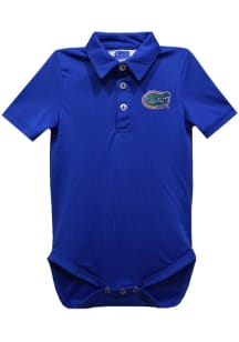 Vive La Fete Florida Gators Baby Blue Team Short Sleeve One Piece Polo