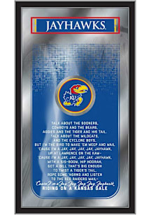Kansas Jayhawks Fight Song Hanging Back Bar Mirror