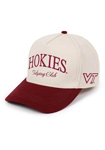 Virginia Tech Hokies Ivory 2T Ponyback Womens Adjustable Hat