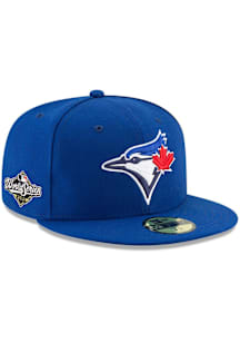 New Era Toronto Blue Jays Mens Blue 2025 Game World Series Side Patch 59FIFTY Fitted Hat