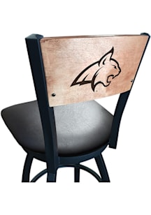Montana State Bobcats Vinyl Seat Maple Back Swivel Pub Stool - Black