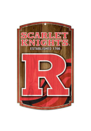 Rutgers Scarlet Knights 11x17 Wood Sign