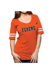 Original Retro Brand Philadelphia Flyers Womens Orange Mid-Sleeve Scoop T-Shirt