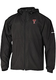 Columbia Texas Tech Red Raiders Mens Black Prodigy Light Weight Jacket