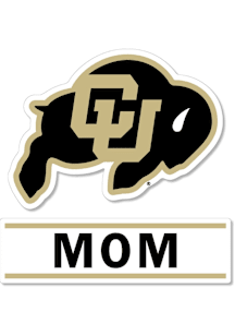 Colorado Buffaloes 3 Inch Mom Auto Decal - Black