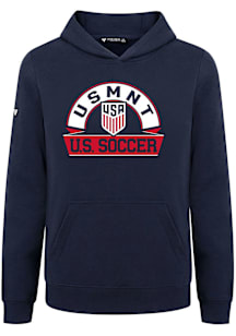 Levelwear USMNT Youth Navy Blue Podium Jr Arch Long Sleeve Hoodie