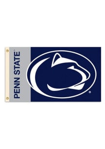 Penn State Nittany Lions 3x5 Logo Grommet Navy Blue Silk Screen Grommet Flag