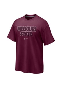 Nike Missouri State Bears Maroon Chainmail Short Sleeve T Shirt