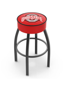 Black Ohio State Buckeyes Swivel Pub Stool