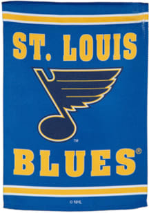 St Louis Blues Embossed Suede Garden Flag