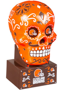 Cleveland Browns Sugar Skull Statue