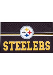 Pittsburgh Steelers Cross Hatch Door Mat