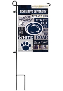 Penn State Nittany Lions 13x18 inch Linen Fan Rules Garden Flag