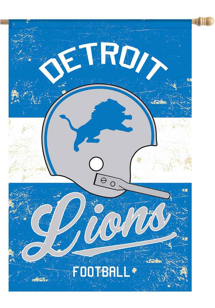 Detroit Lions 28x40 Vintage Linen Banner