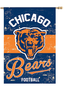 Chicago Bears Vintage Linen Garden Flag