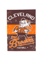 Cleveland Browns Vintage Linen Garden Flag
