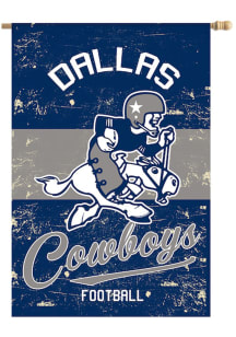Dallas Cowboys Vintage Linen Garden Flag